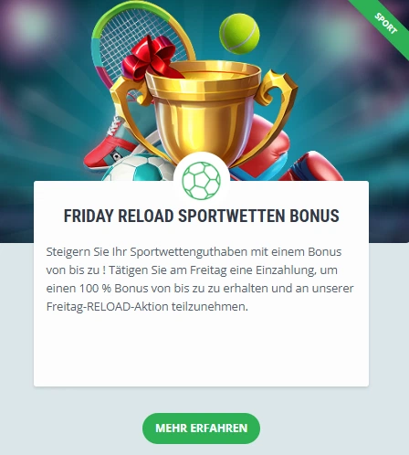 22bet Freitag Reload Bonus